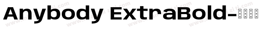 Anybody ExtraBold字体转换